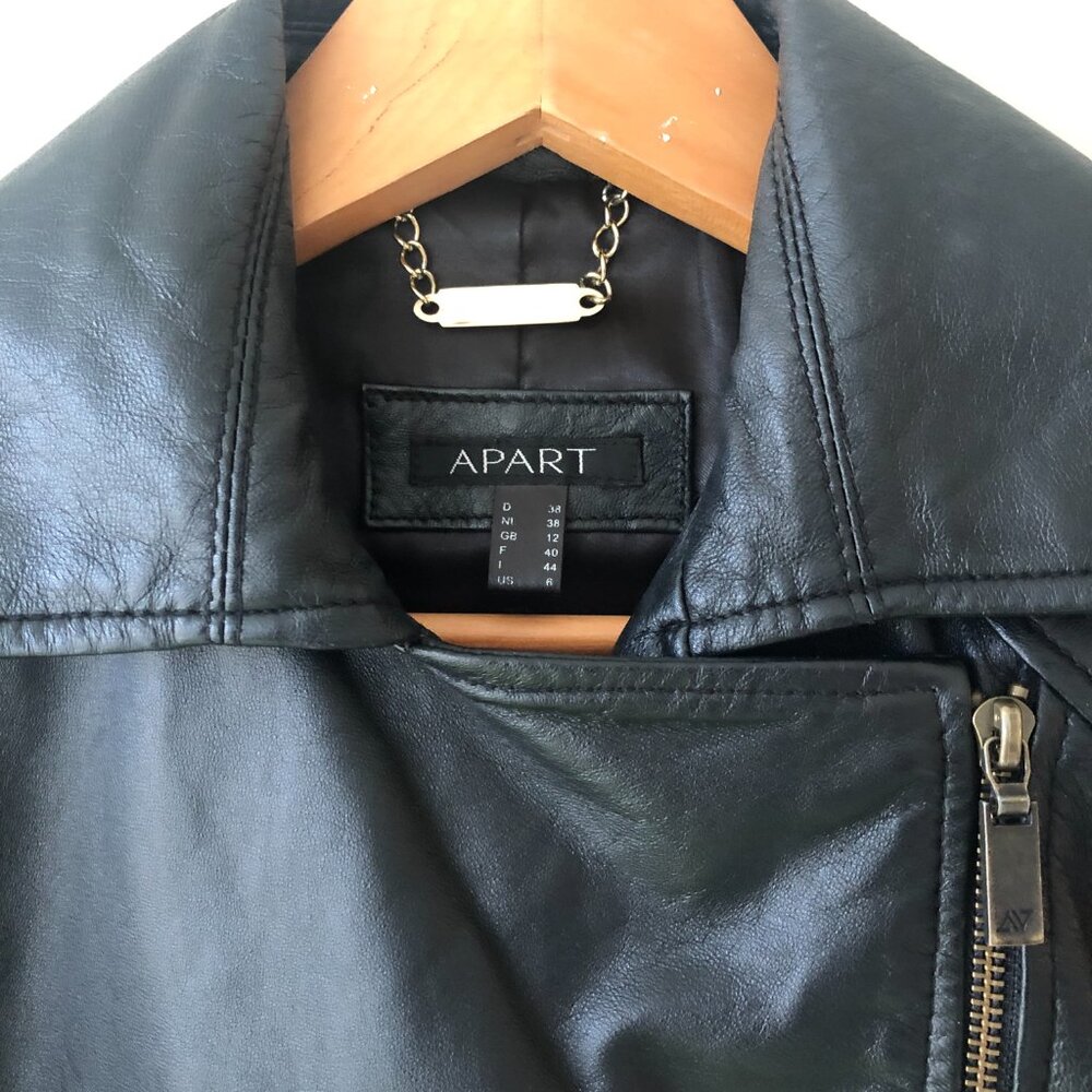 Black leather APART jacket - Picture 2 of 11